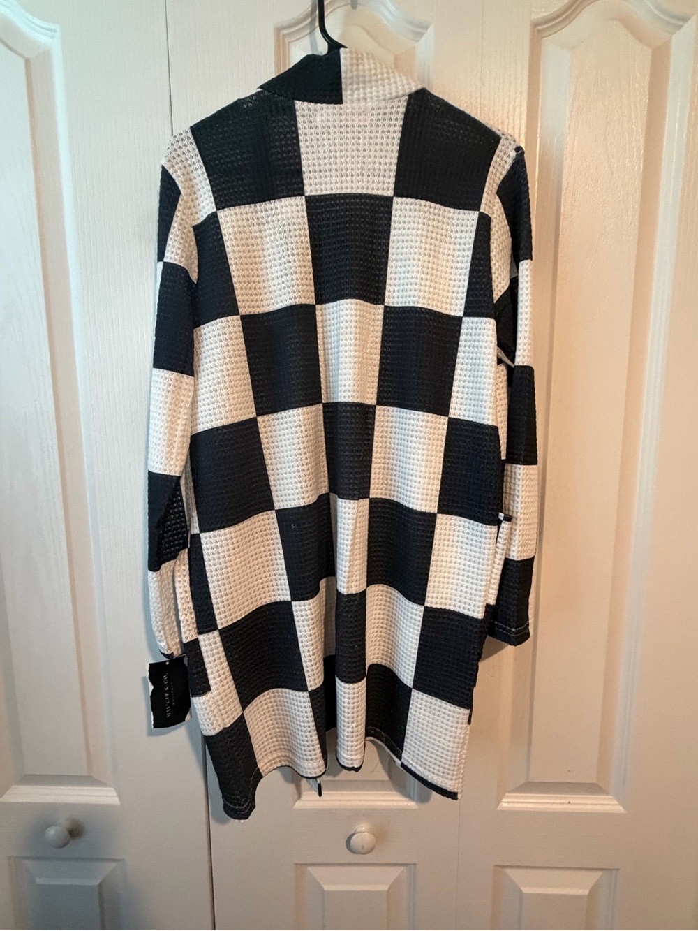 Checkerboard Cardigan - Picture 2 of 4